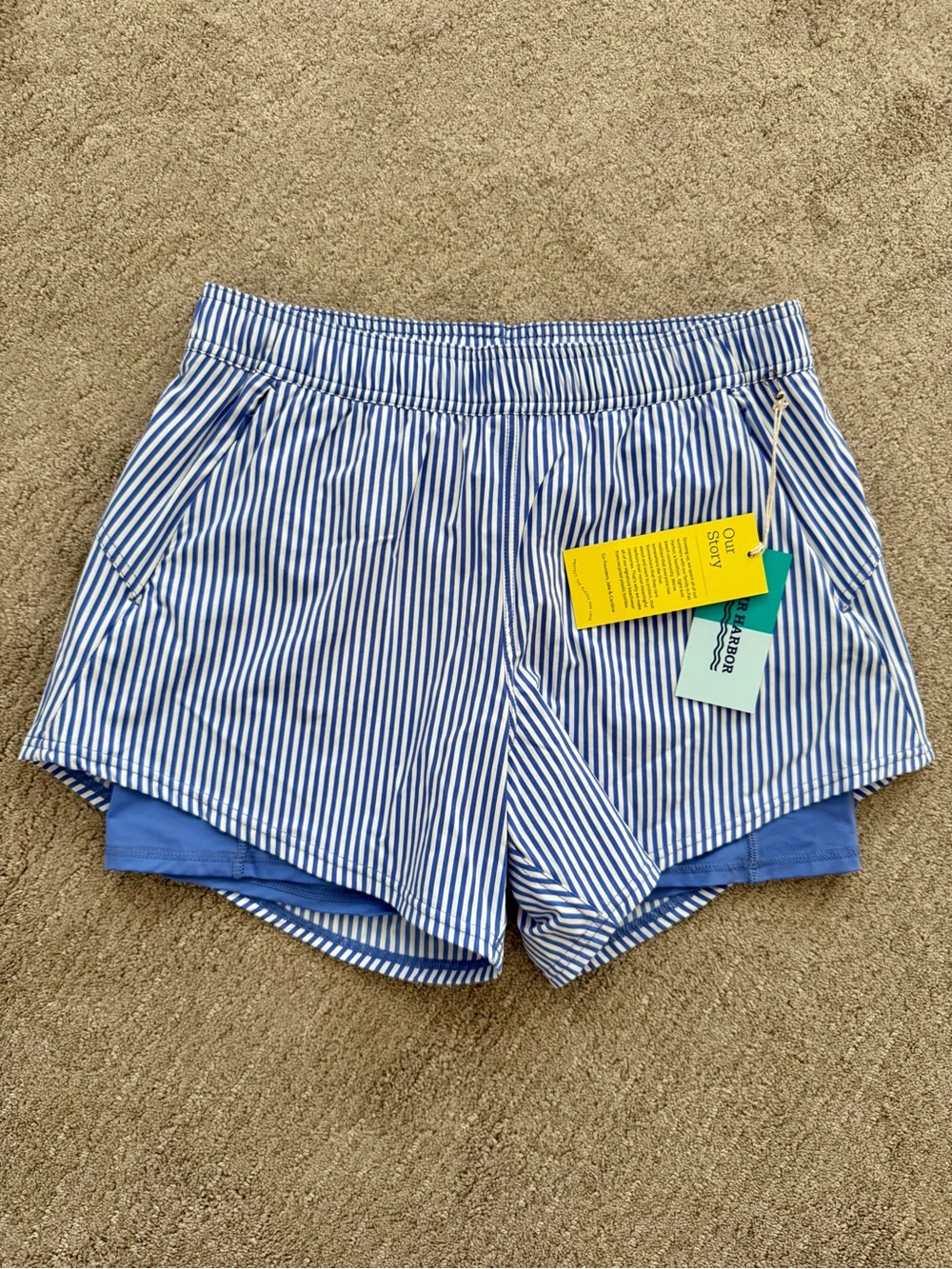Women’s Fair Harbor Corliss Shorts - M - Sailing Stripe